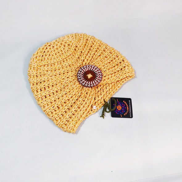 Golden crochet turhan